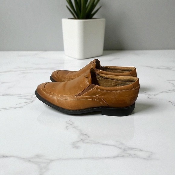 Nunn Bush Mens Leather Slip On Loafers Comfort Gel Dress Shoes Size‎ 9M